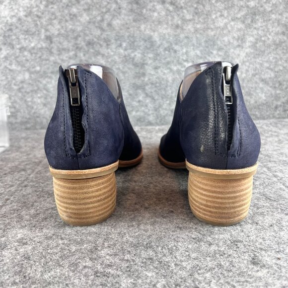 Sofft Women's Sky Navy Carleigh Bootie Size 10M Back Zippers 2"  Stacked Heel - Picture 6 of 16